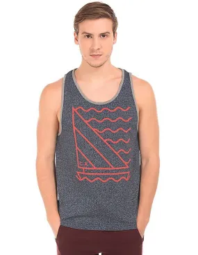 Aeropostale Printed Heathered Tank