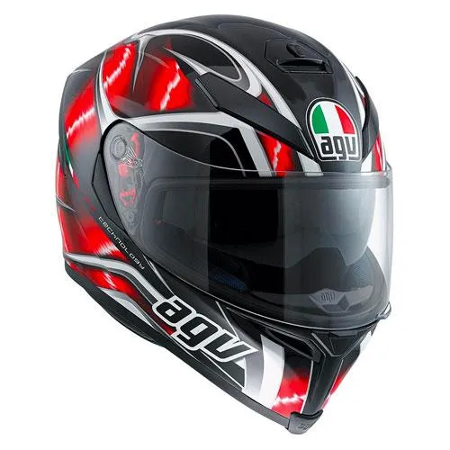 AGV - K-5 S Hurricane Black/White/Red Helmet