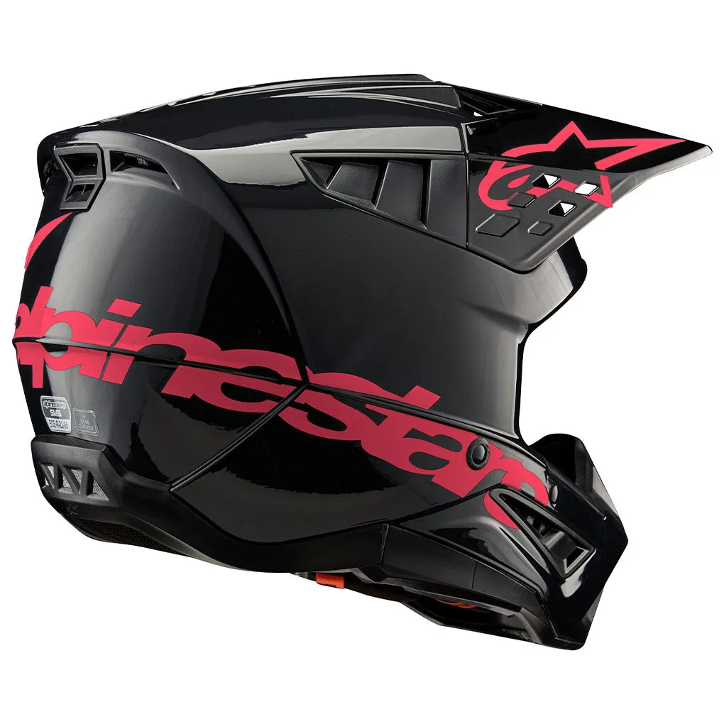 Alpinestars - 2024 SM5 Corp Black/Pink Gloss Gloss Helmet