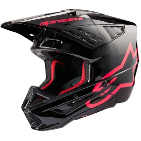 Alpinestars - 2024 SM5 Corp Black/Pink Gloss Gloss Helmet