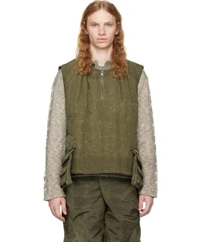 Andersson Bell Khaki Padded Turtle Vest