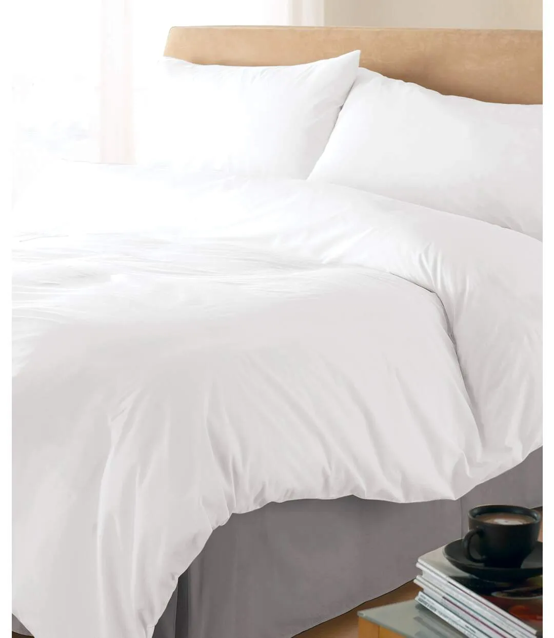 Bamboo fitted sheet white Home & Living