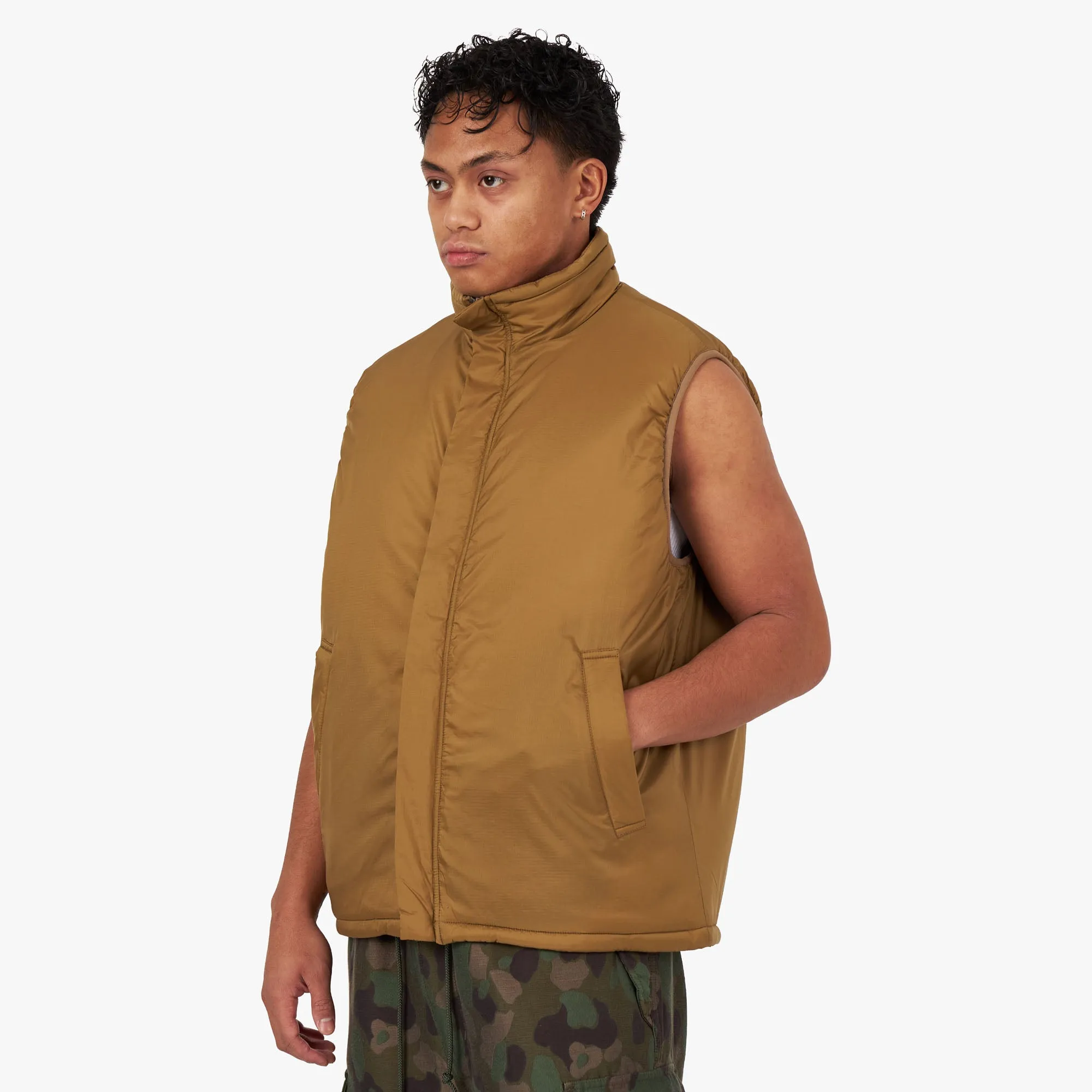 BEAMS PLUS MIL Puff Vest / Khaki