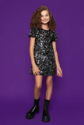 Black Sequin Dress