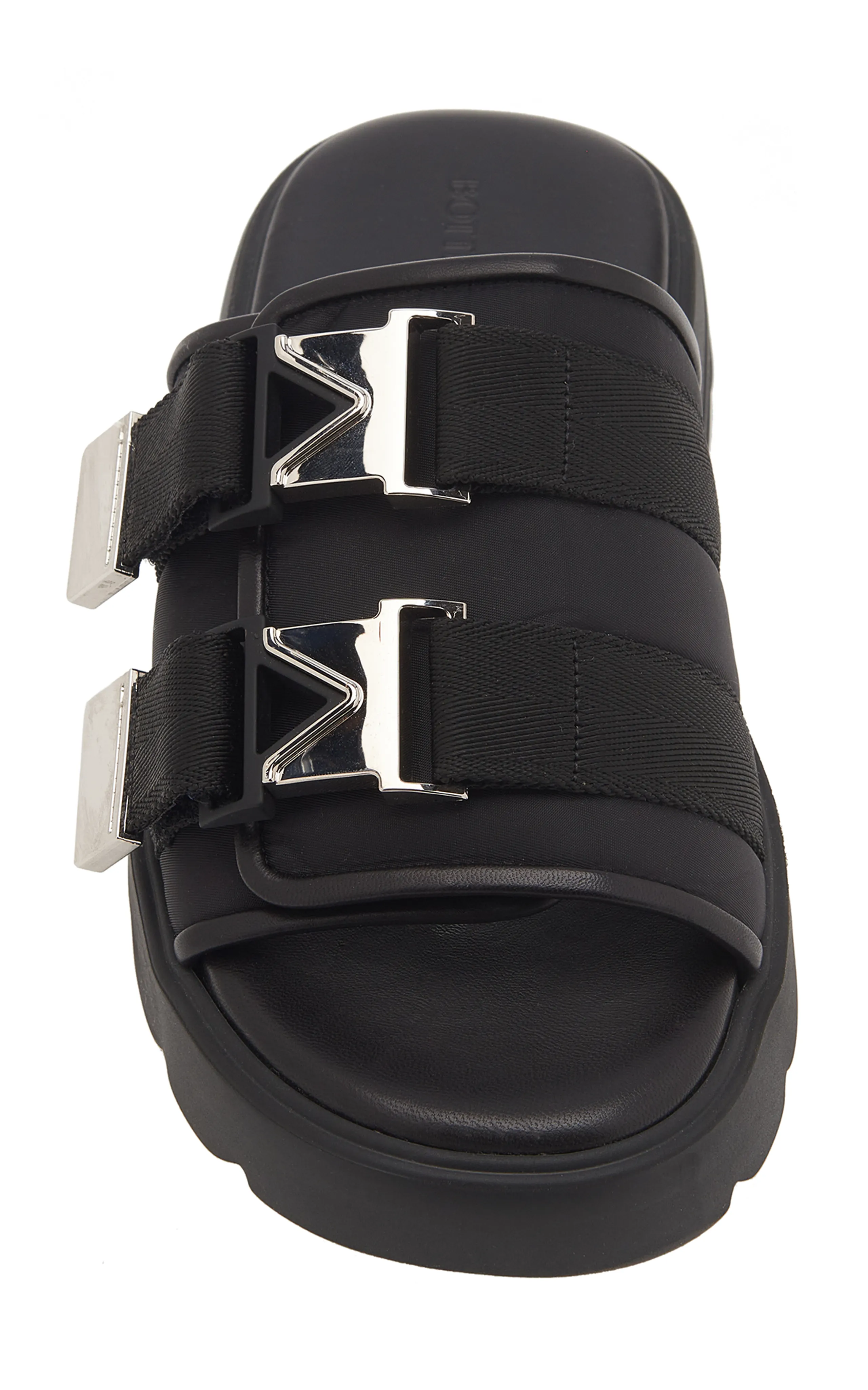 Bottega Veneta Flash Buckled Leather and Rubber Sandals