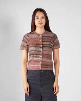 Brain Dead Madera Knit Short Sleeve Sweater Brown