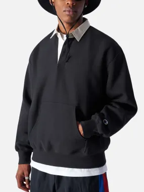 CHAMPION Polo Neck Sweatshirt - Black