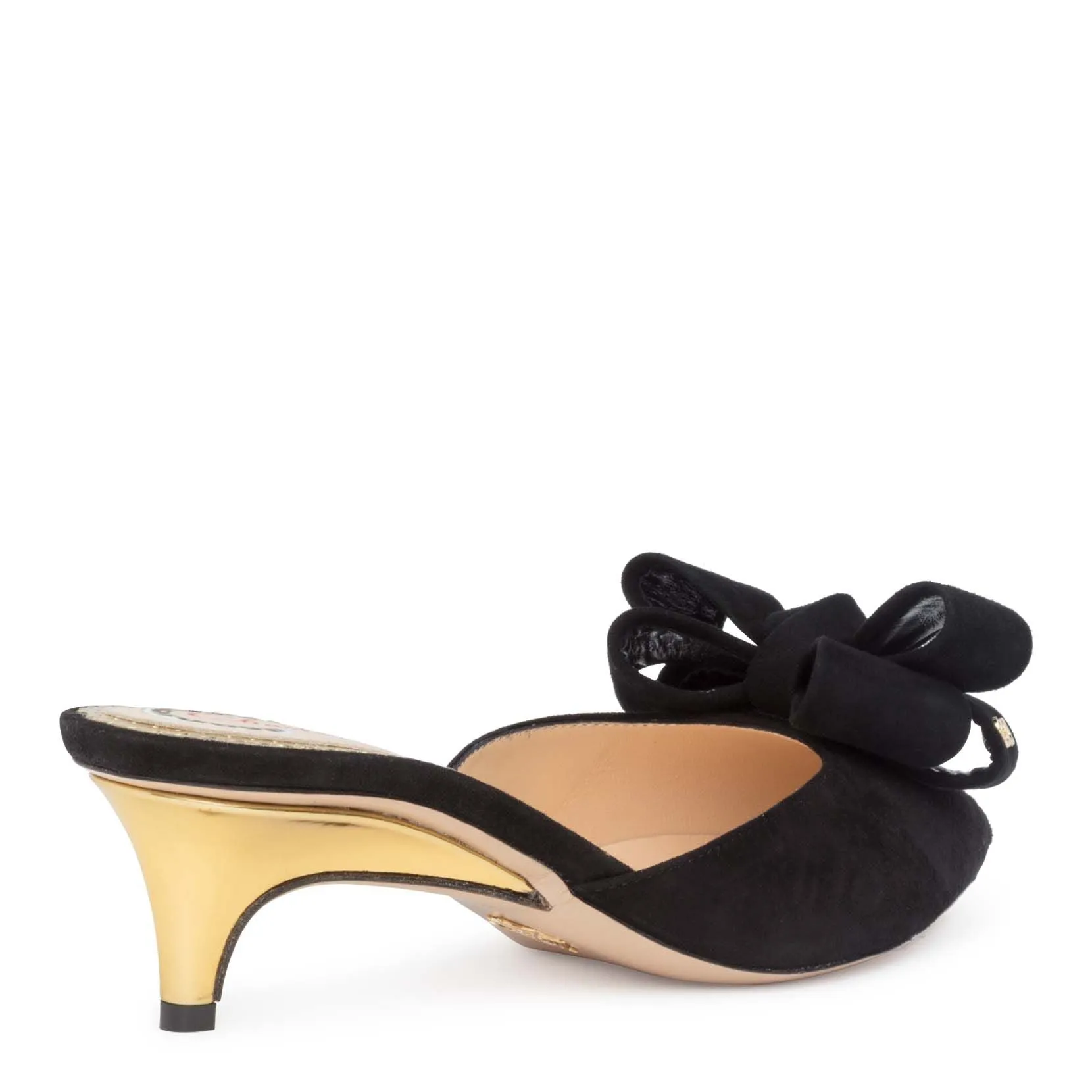 Charlotte Olympia Black suede 40 mules