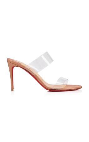 Christian Louboutin Just Nothing 85mm Patent PVC Sandals