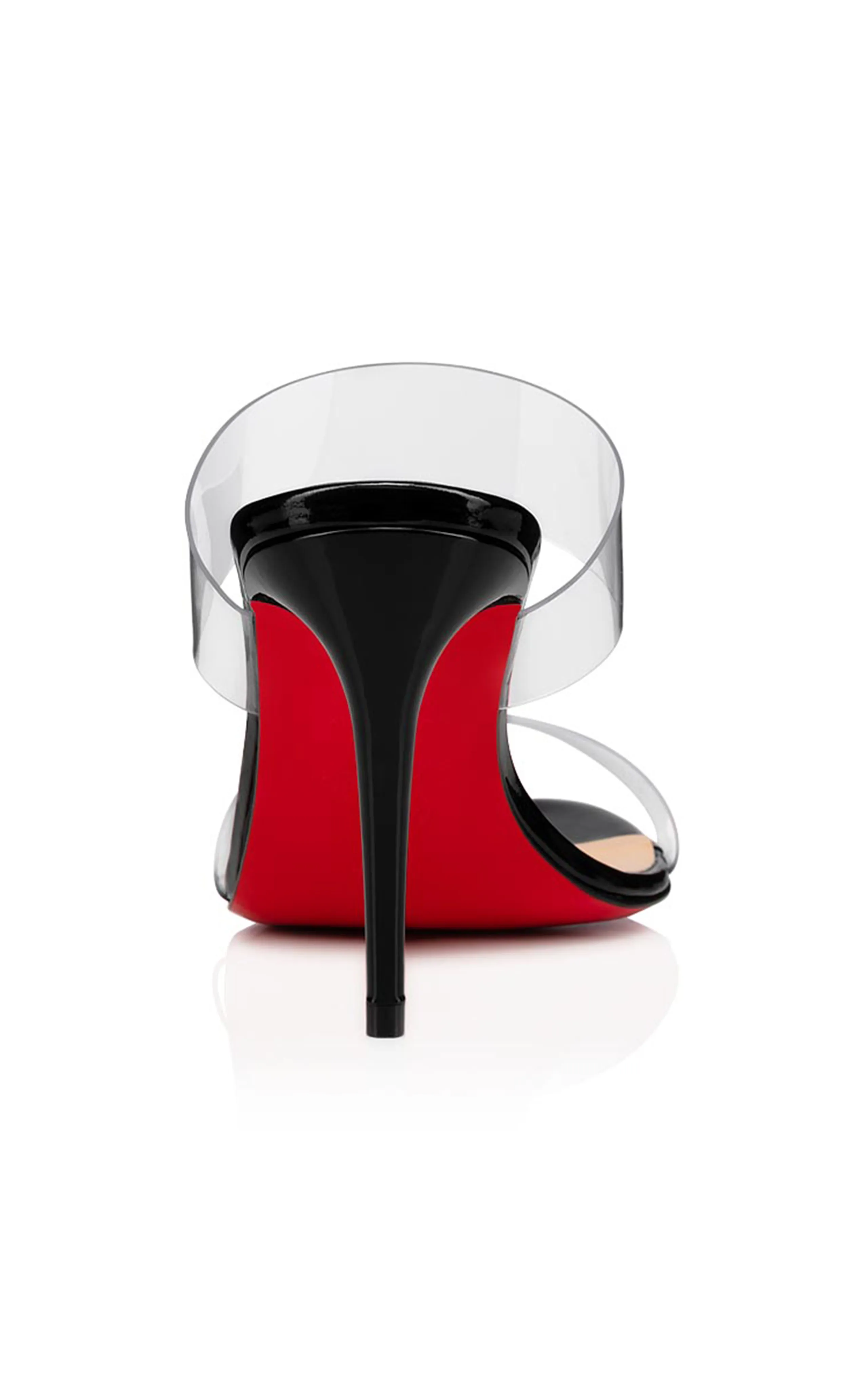 Christian Louboutin Just Nothing 85mm Patent PVC Sandals