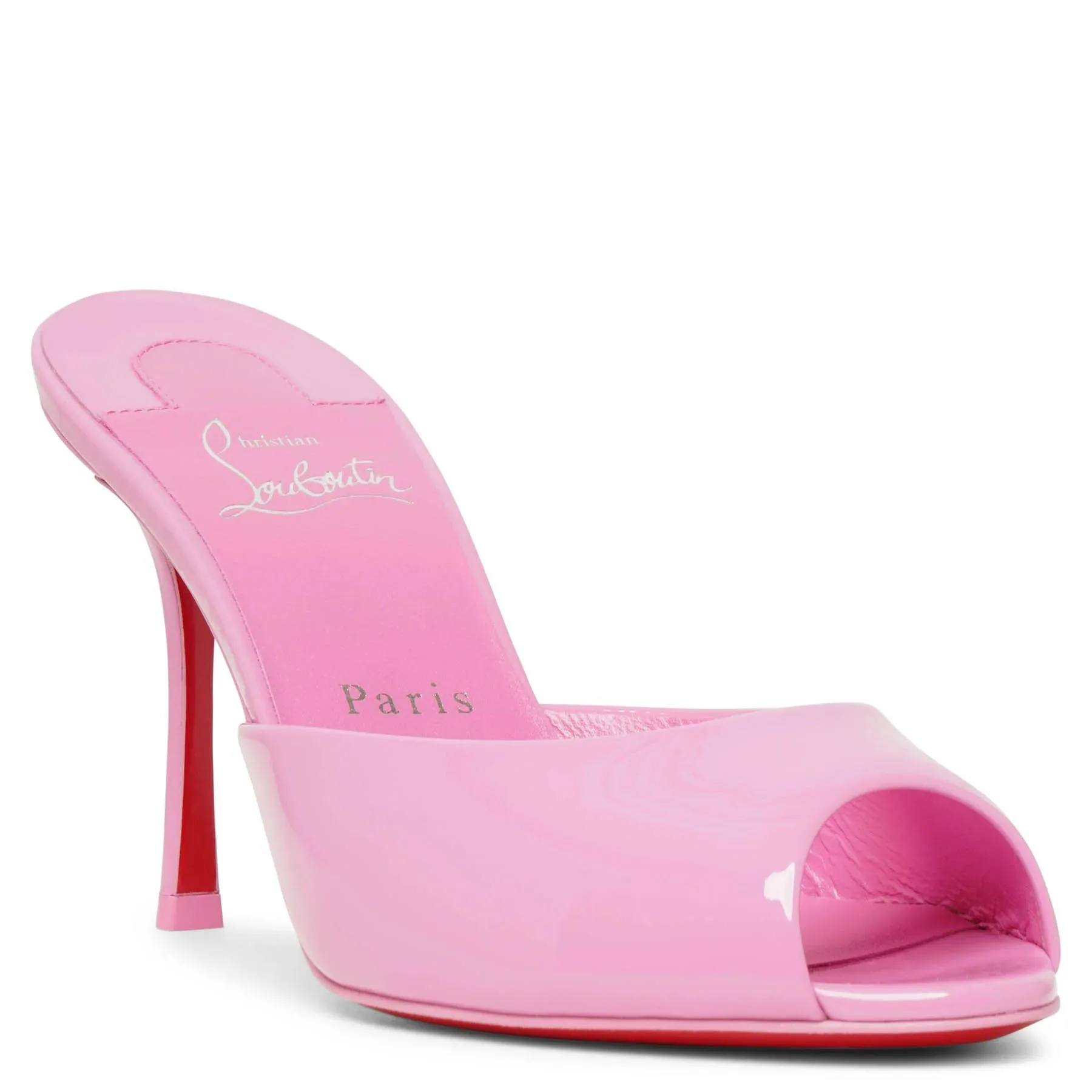 Christian Louboutin Me Dolly 85 pink patent mules