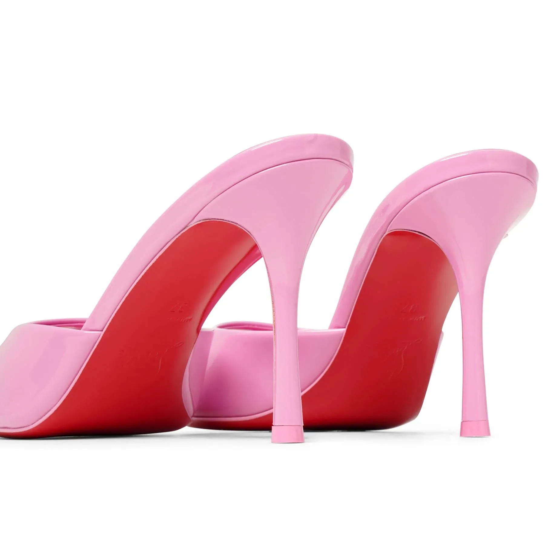 Christian Louboutin Me Dolly 85 pink patent mules