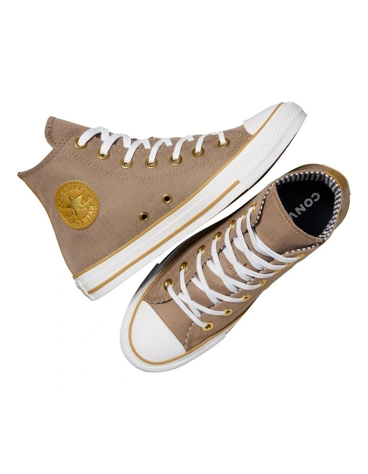 Chuck Taylor All Star Herringbone Stripe Shoe in Mud Mask