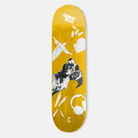 Clown Skateboards - 8.5 City of God Clownz Skateboard Deck - Yellow