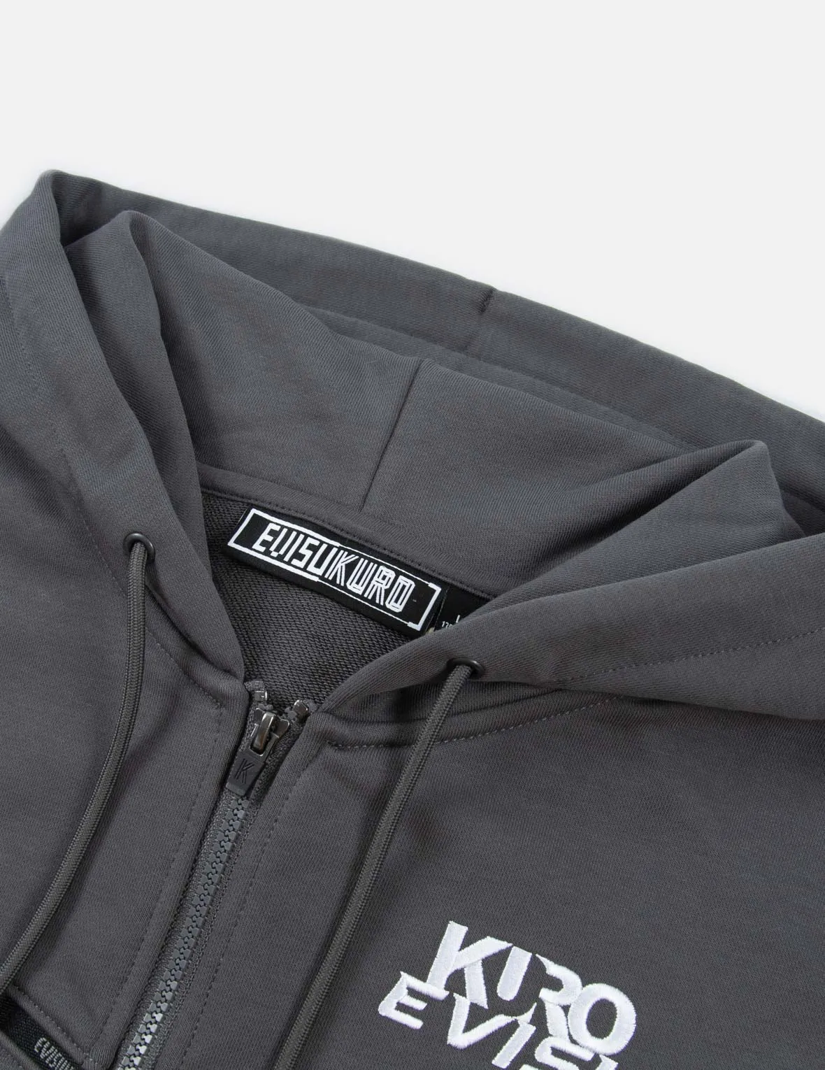 Contrast Taping Reversible Zip  Hoodie