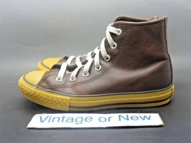 Converse All-Star HI Chuck Taylor Brown Gum Leather Pres...