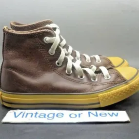 Converse All-Star HI Chuck Taylor Brown Gum Leather Pres...