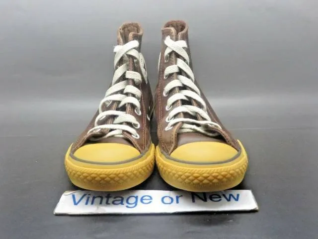 Converse All-Star HI Chuck Taylor Brown Gum Leather Pres...