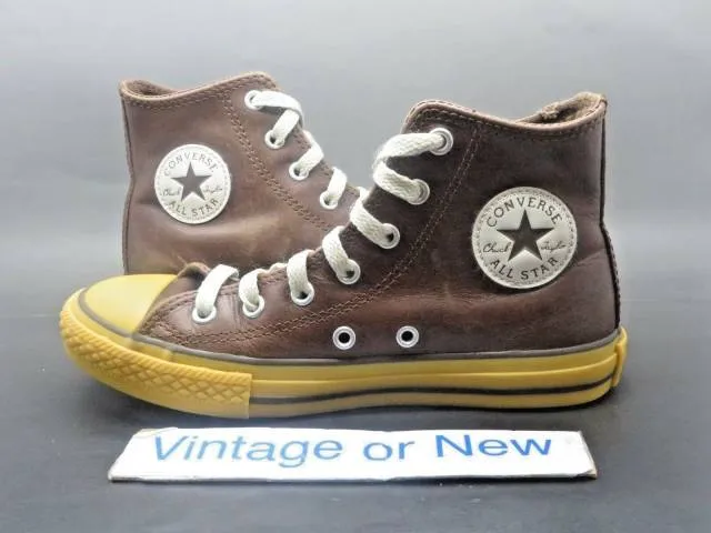 Converse All-Star HI Chuck Taylor Brown Gum Leather Pres...