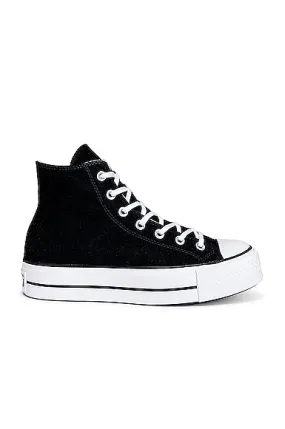 Converse Chuck Taylor All Star Platform Canvas In Black & White -        