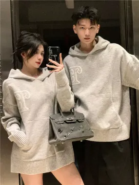 Couple clothing autumn and winter 2024 new ins super hot sweater for men and women Korean version loose French sweater jacket tr