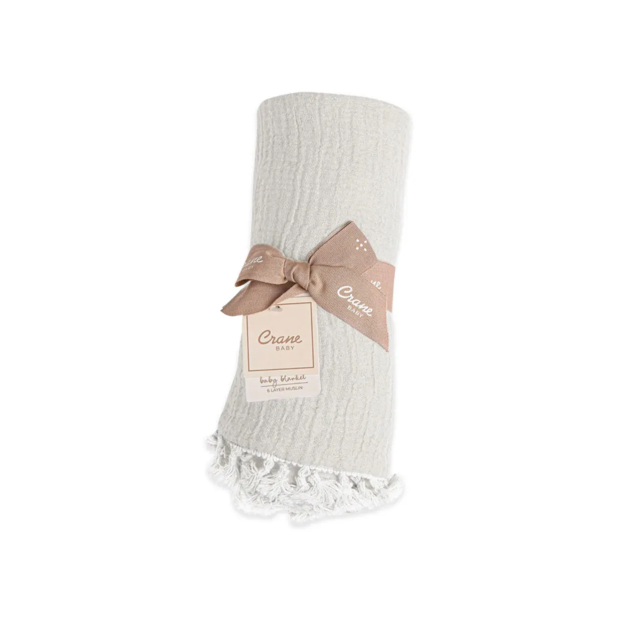 Crane Baby 6-Layer Muslin Blanket  Moonstone