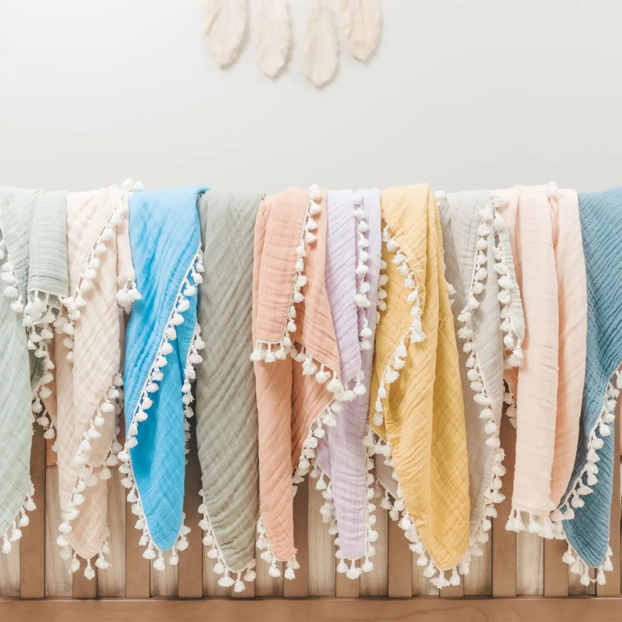 Crane Baby 6-Layer Muslin Blanket  Moonstone