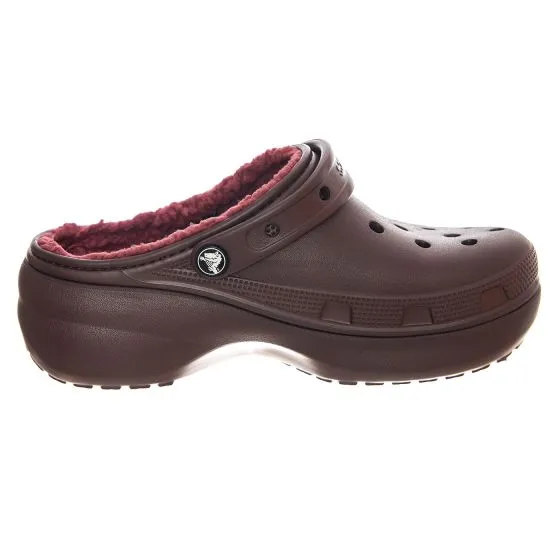 CROCS Classic Platform Lined Clog W DKCH Sandals