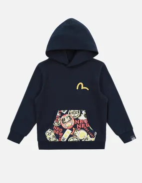 Daruma Buddies Print Hoodie