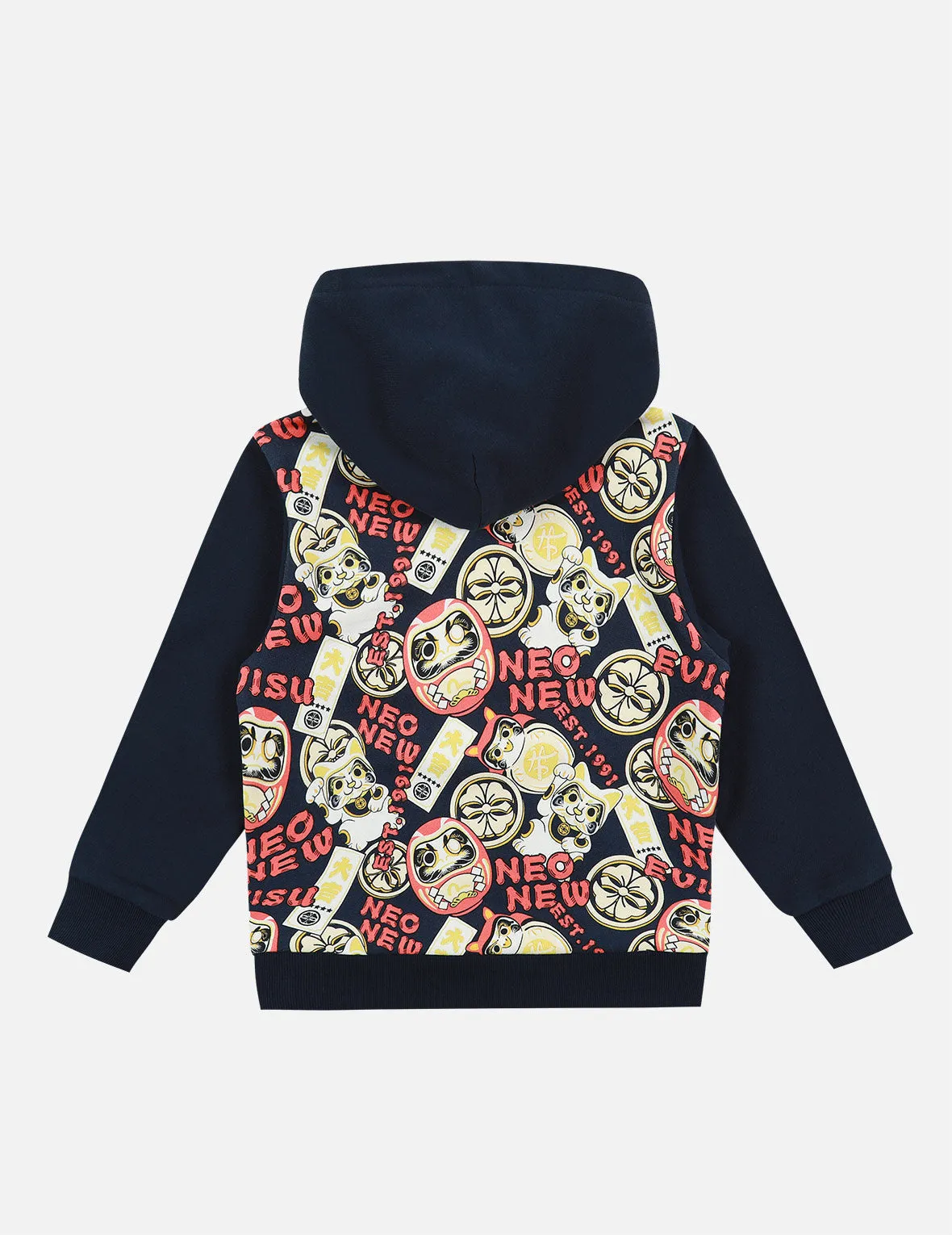 Daruma Buddies Print Hoodie