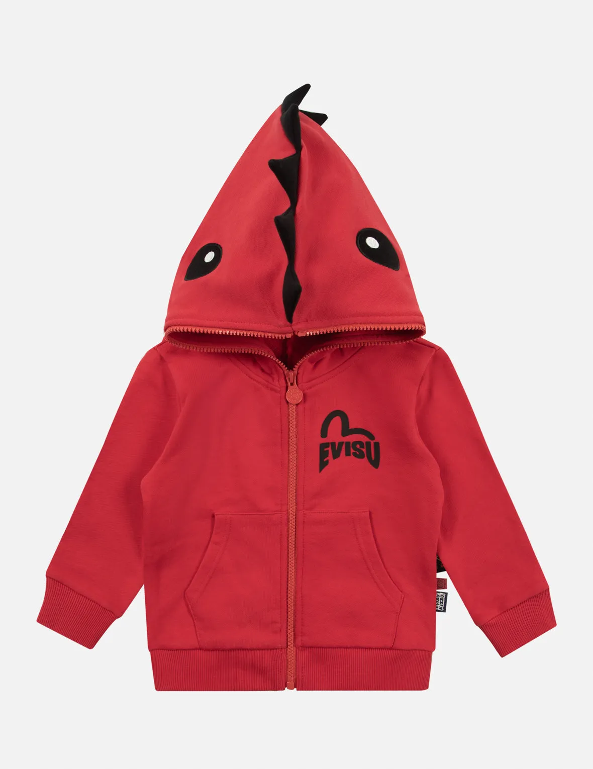 Dinosaur Horn Regular Fit Zipper Hoodie Jacket