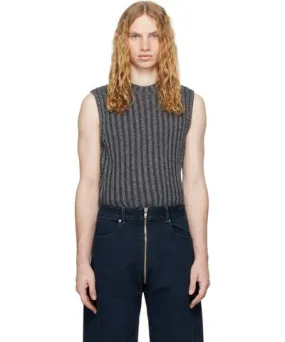 Eckhaus Latta Gray Keyboard Vest