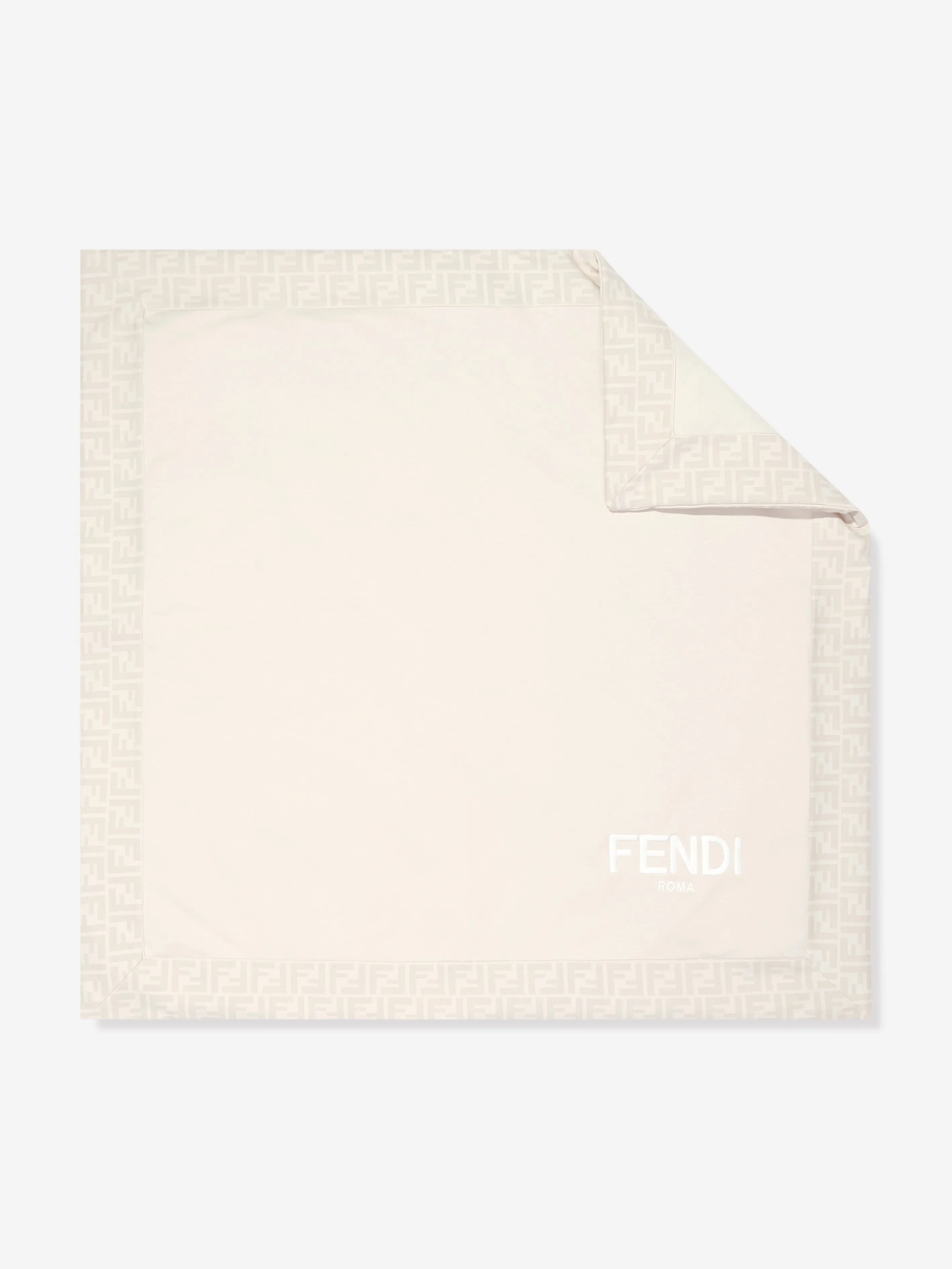 Fendi Baby Logo Blanket in Beige