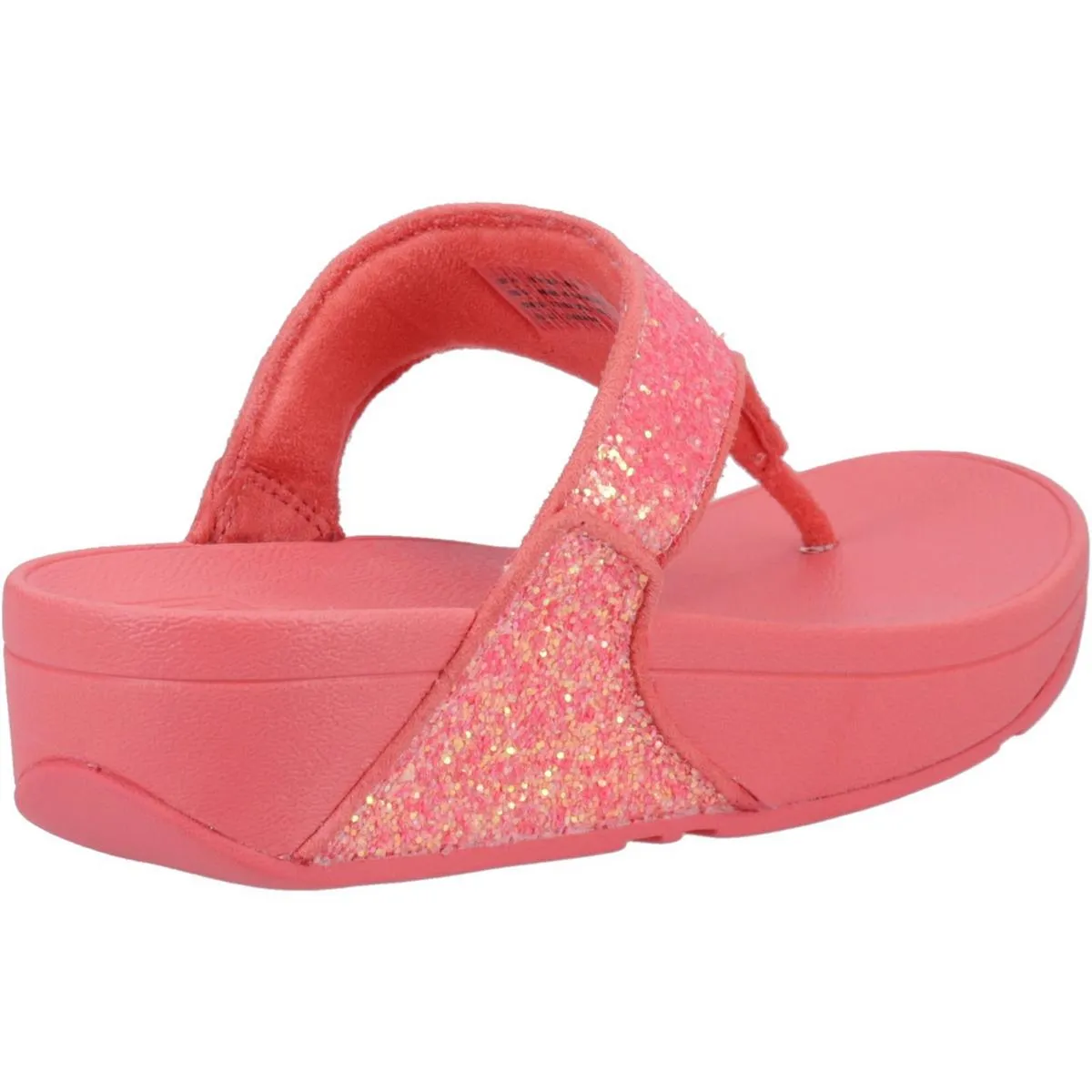 Fitflop Lulu Glitter Toe-Post Sandals Rosy Coral