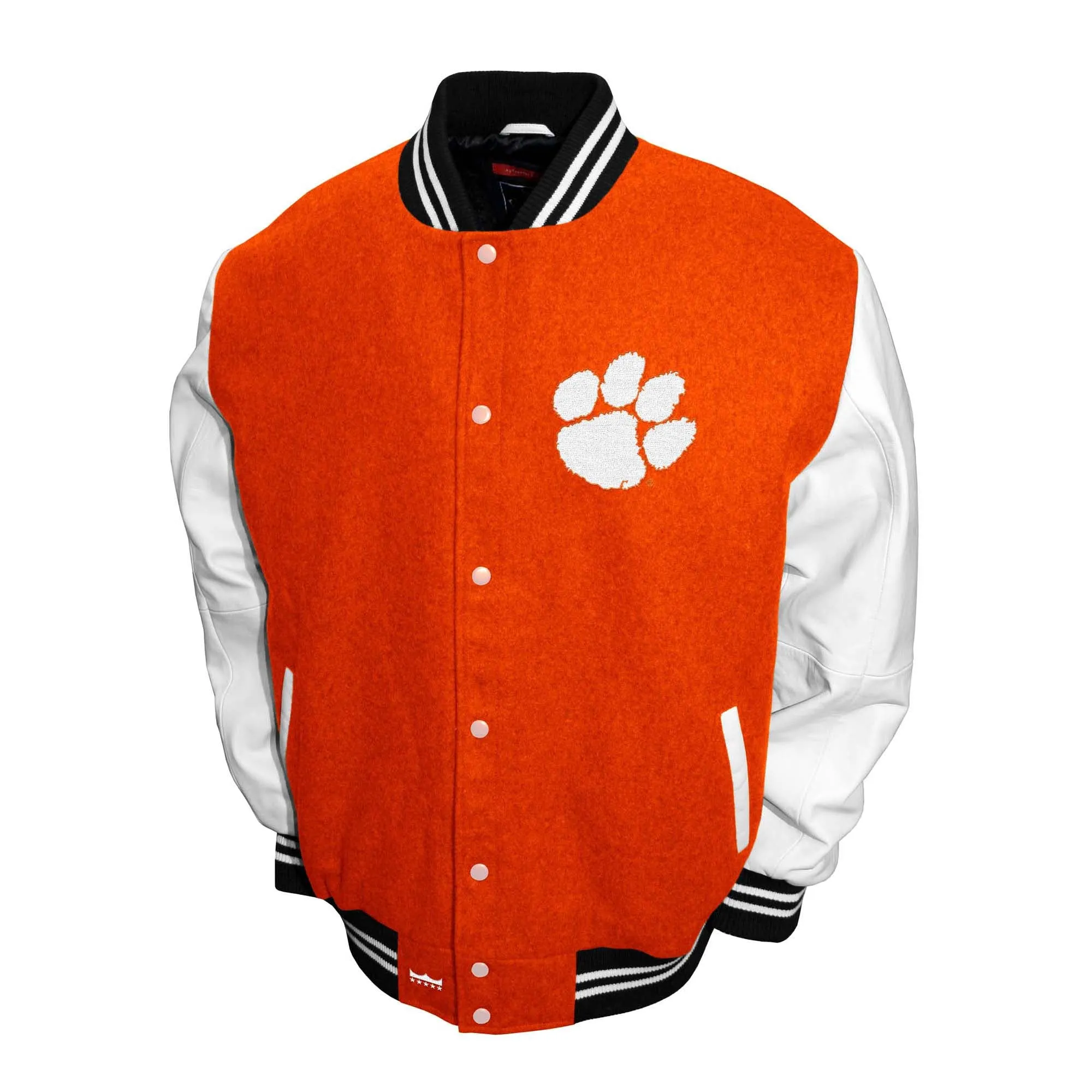 Franchise Club Mens NCAA Wool Varsity Letterman Jacket-02