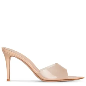 Gianvito Rossi Elle 85 plexi patent mules