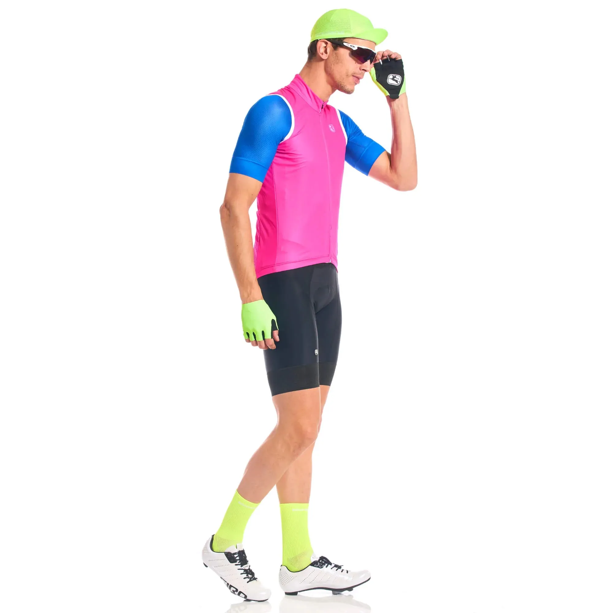 Giordana Wind Vest with Rear Pocket - Neon Orchid