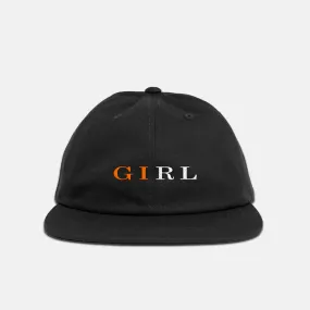 Girl Skateboards - Serif Snapback Cap - Black