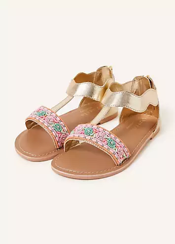 Girls Beaded Sandals by Accessorize | Look Again