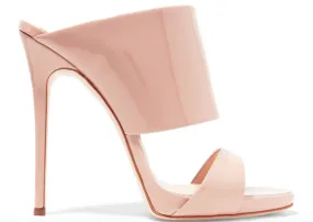 GIUSEPPE ZANOTTI Coline 110 Siutta Patent-Leather Mules, Blush