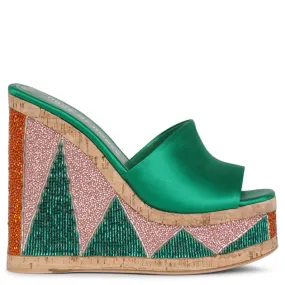 Haus of Honey Lust Bead wedge mules