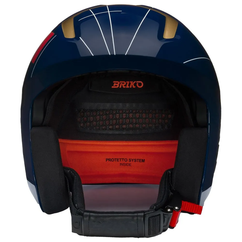 Helmet Briko ---Vulcano 2.0 France Shiny Tangaroa Blue Gold White