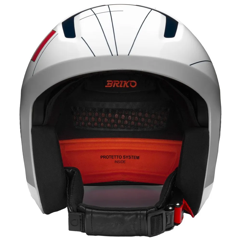 Helmet Briko ---Vulcano 2.0 France Shiny White Tangaroa Blue Gold