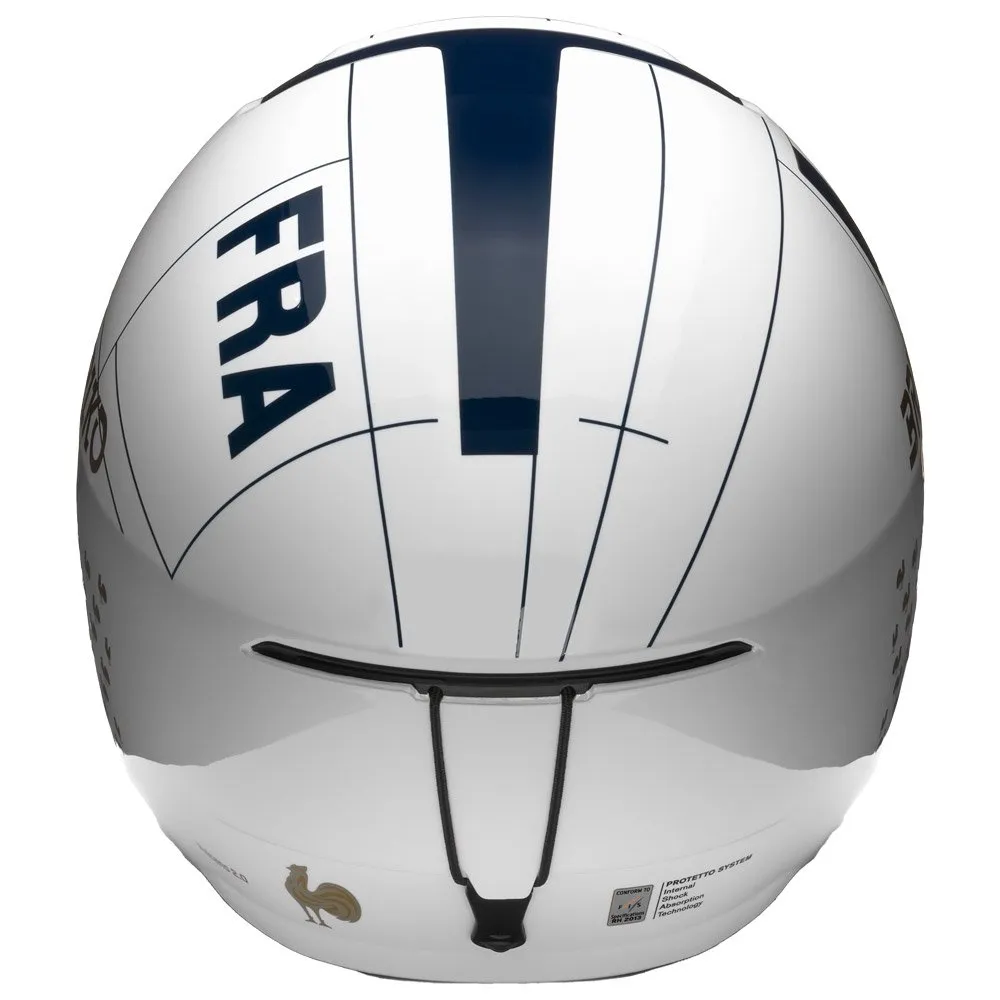 Helmet Briko ---Vulcano 2.0 France Shiny White Tangaroa Blue Gold