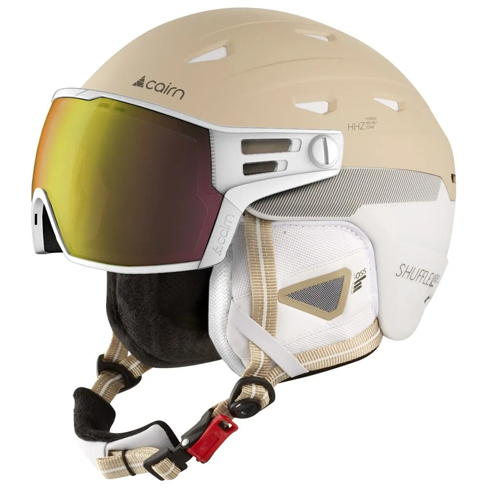 Helmet w/ visor Cairn ---Shuffle S-visor Evolight White Cream