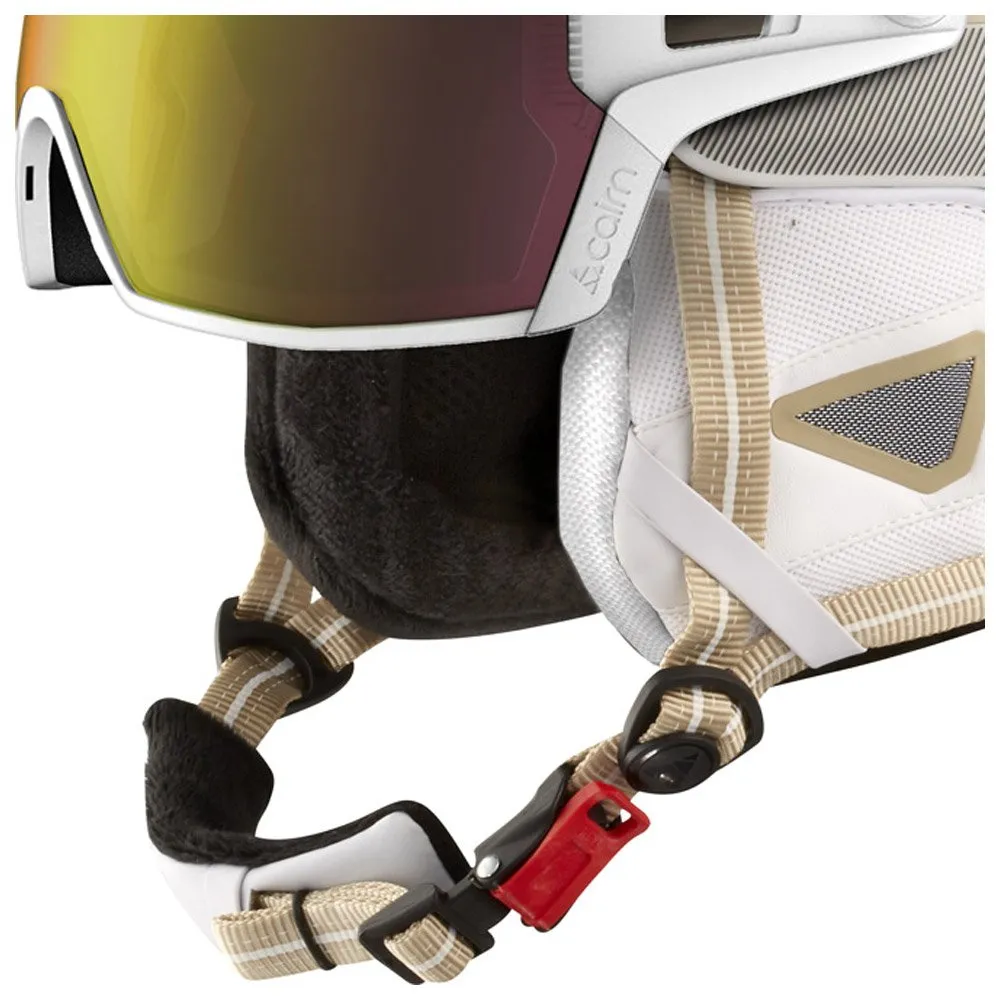 Helmet w/ visor Cairn ---Shuffle S-visor Evolight White Cream