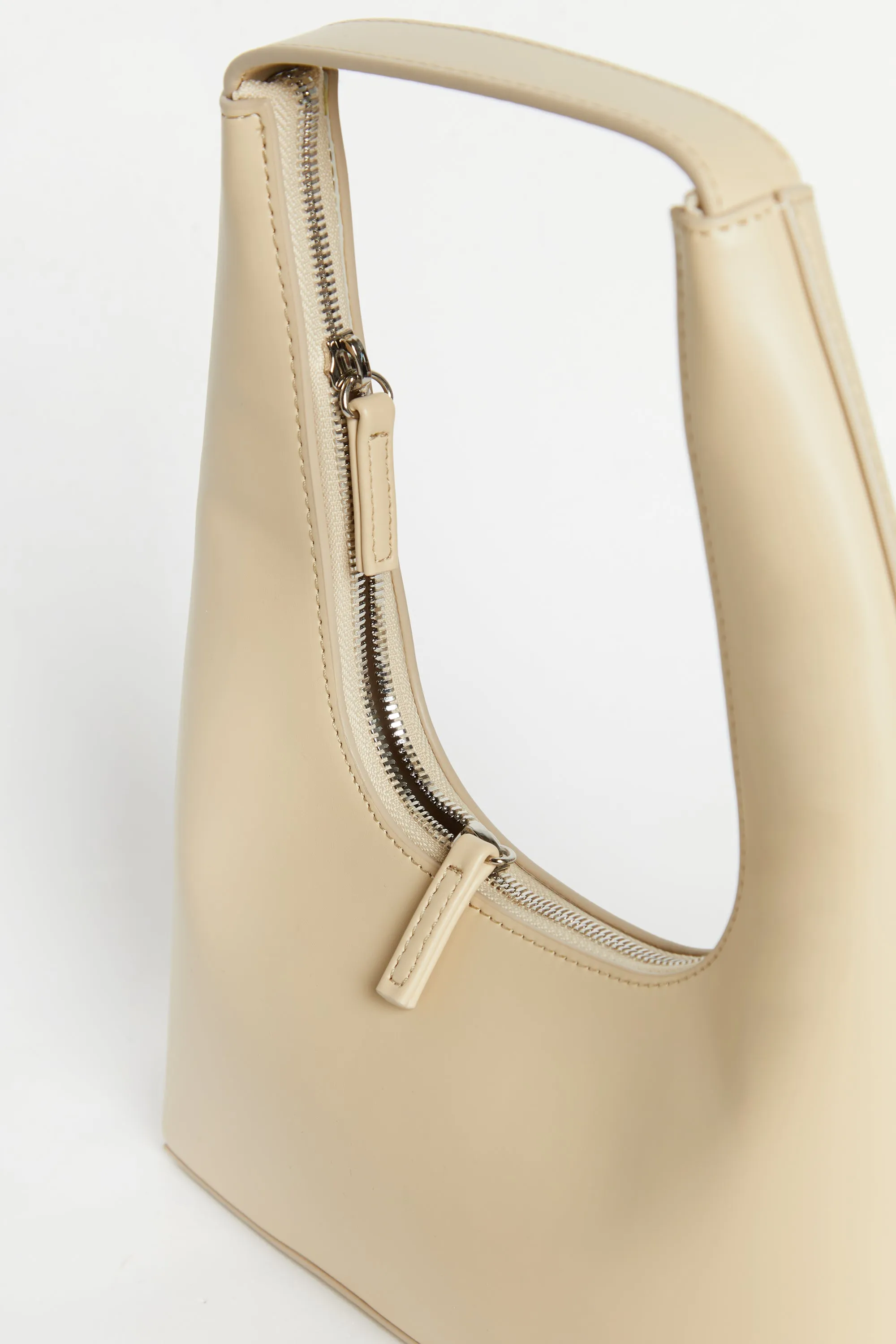 HIGH ZIPPER SHOULDER BAG