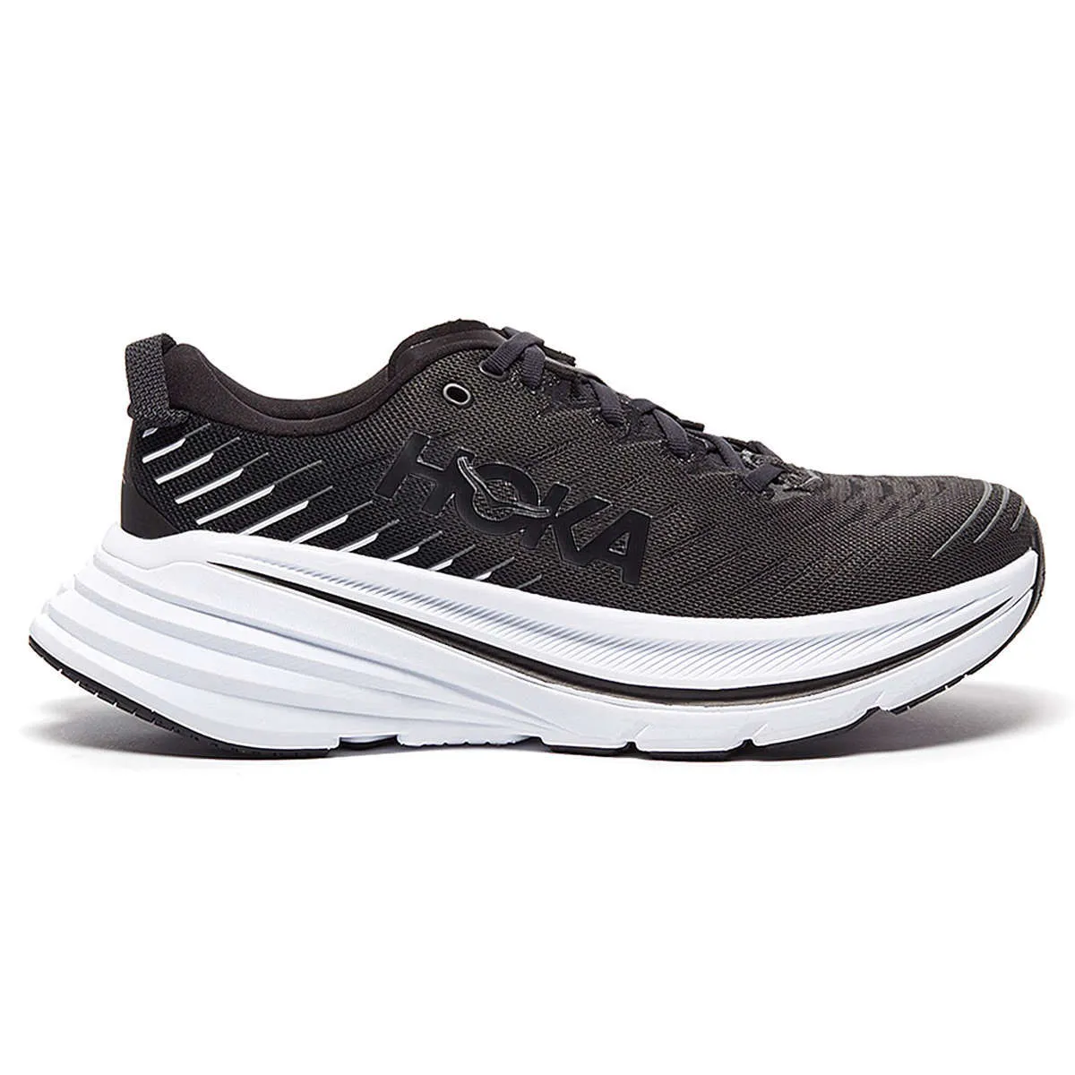 Hoka Mens Trainers Bondi X Lace-Up Low-Top Running Textile Synthetic - UK 11