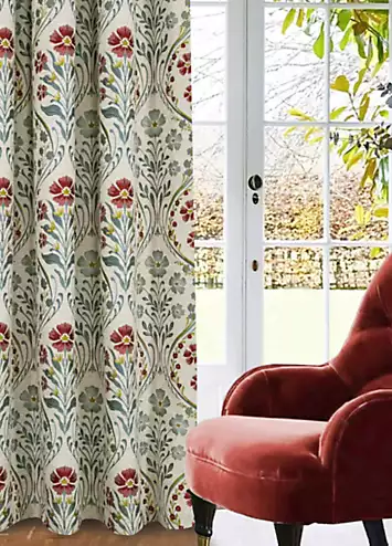 Home Curtains Vermont Single Pencil Pleat Heavyweight Chenille Jacquard Door Curtains | Kaleidoscope