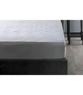 Hotel suite quilted mattress protector 200cm x 200cm white Belledorm